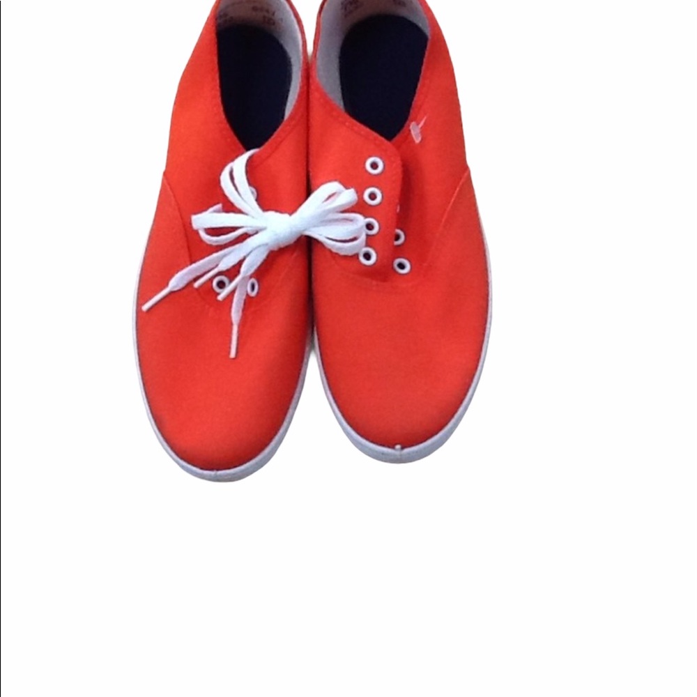 Bright Orange‎ Canvas Kidcore Colorful Dopamine Tennis Shoes NWT Sz 7.5